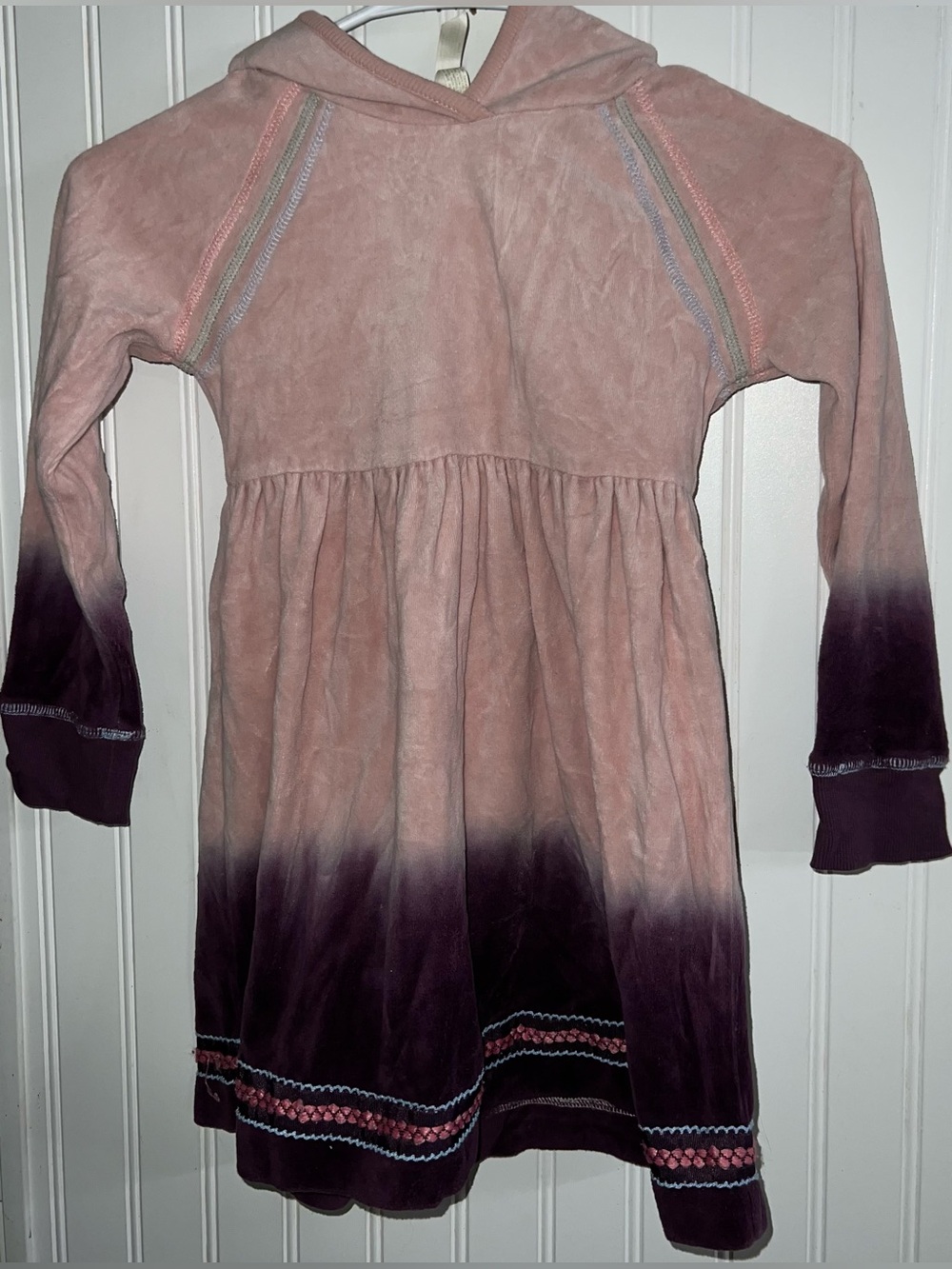 Matilda Jane Easy Velour Ombre Hooded Dress Girl’s Size 6